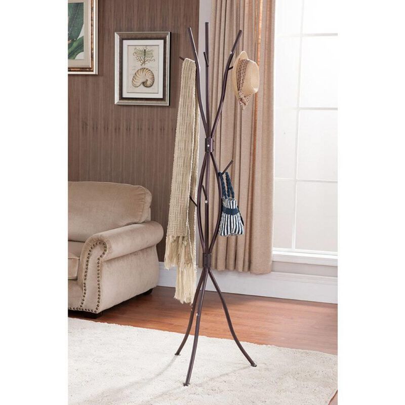 Metal Tree Branch Style Coat Rack with Multiple Hooks