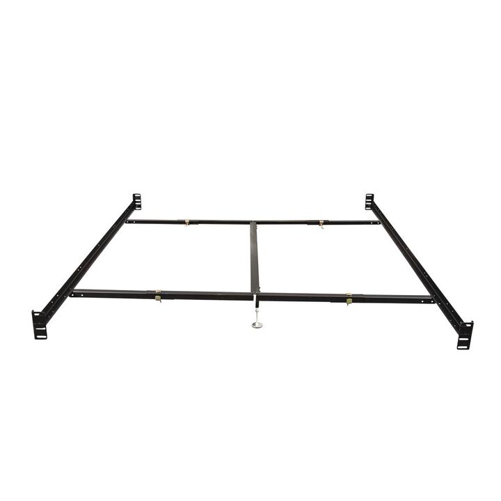 Hollywood Bed Frame Bolt On Bed Rails Queen/Eastern King with center support and 2 Glides
