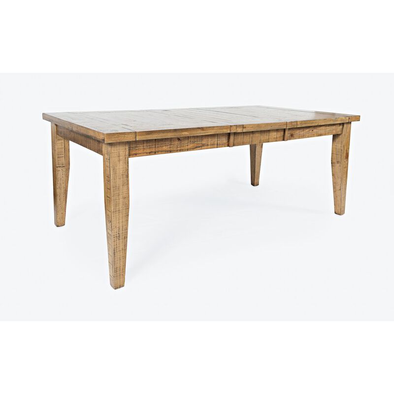 Jofran Telluride Rustic Farmhouse Solid Wood 78 Extension Dining Table