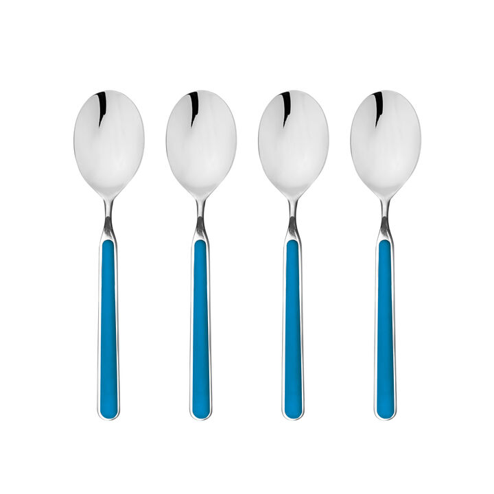 Fantasia 4-Piece American Coffee Spoon Set in Electric Blue