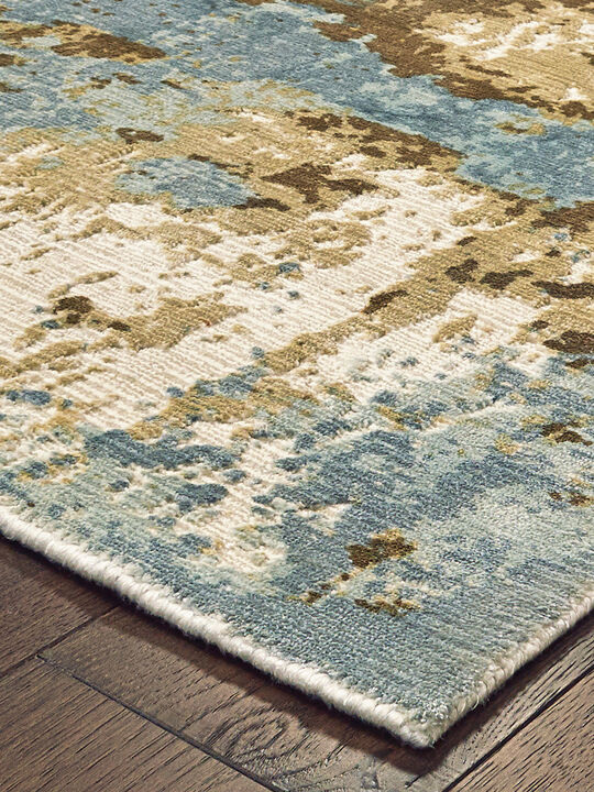 Formations 10' x 14' Blue Rug