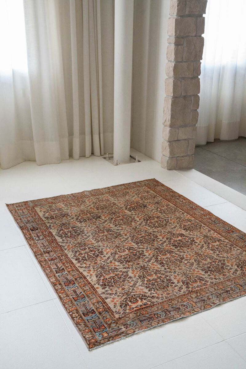 District Loom Vintage Afshar scatter rug-Vandalia