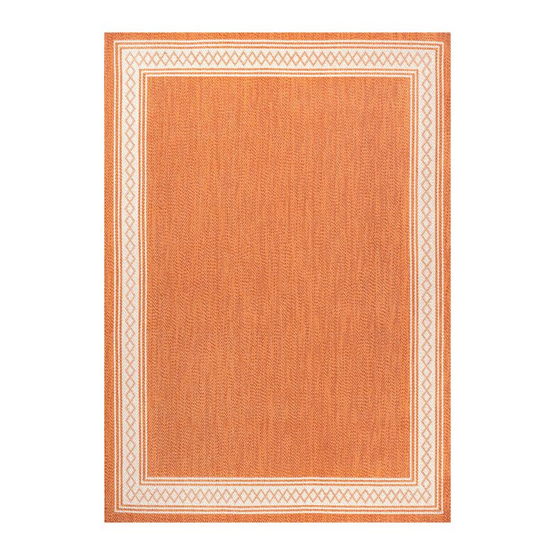 Lucia Classic Diamond Border Indoor/Outdoor Area Rug