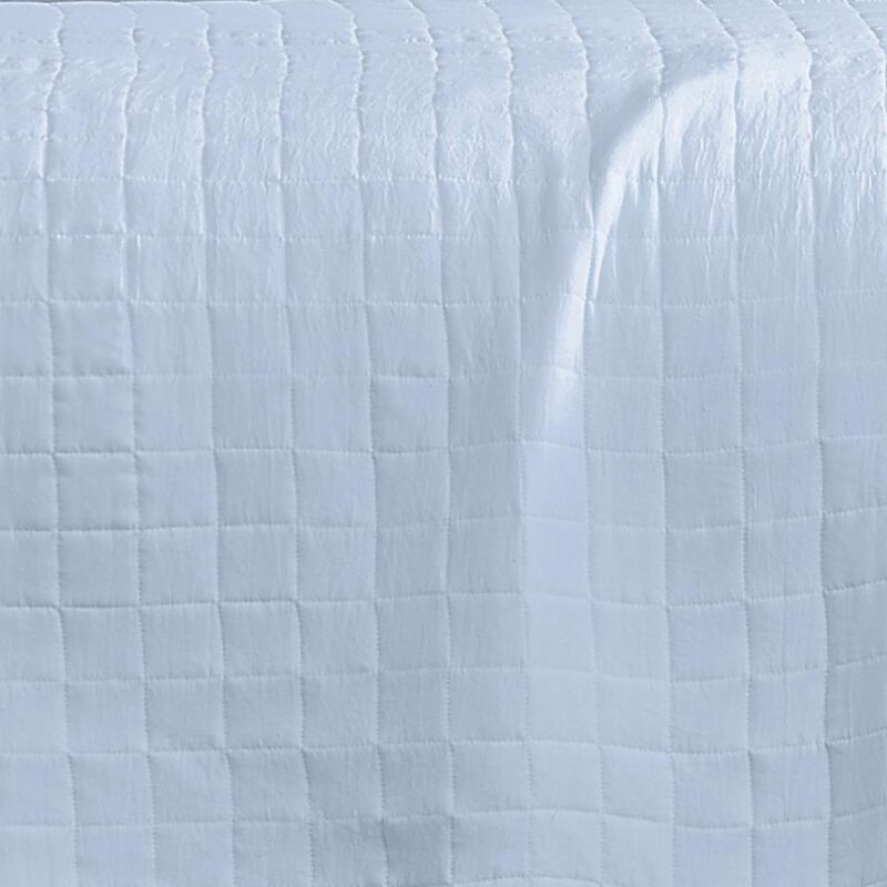 RT Designers Collection Belina 3 Pieces Washed Stitched Lightweight Quilts Set King Size For Bedding White