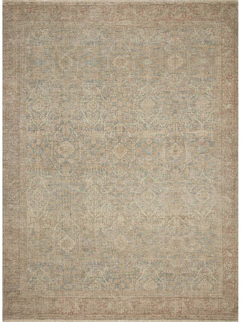 Priya PRY06 Denim/Rust 2'3" x 3'9" Rug