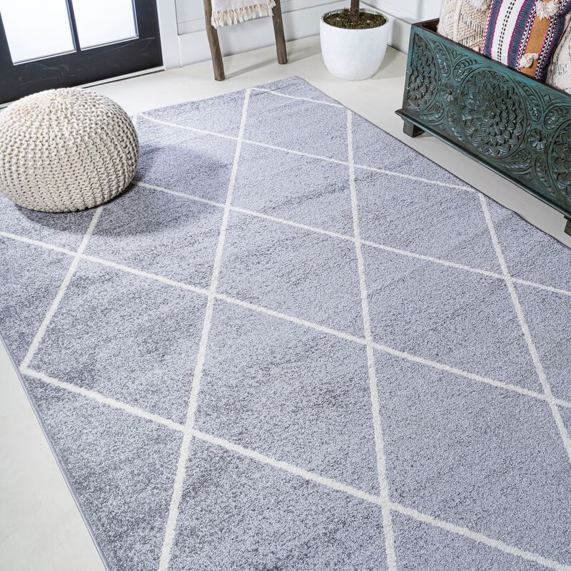 Cole Minimalist Diamond Trellis Area Rug