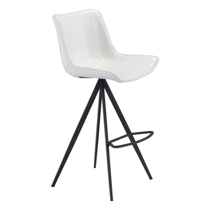 Belen Kox Aki Bar Chair (Set of 2), White & Black, Belen Kox