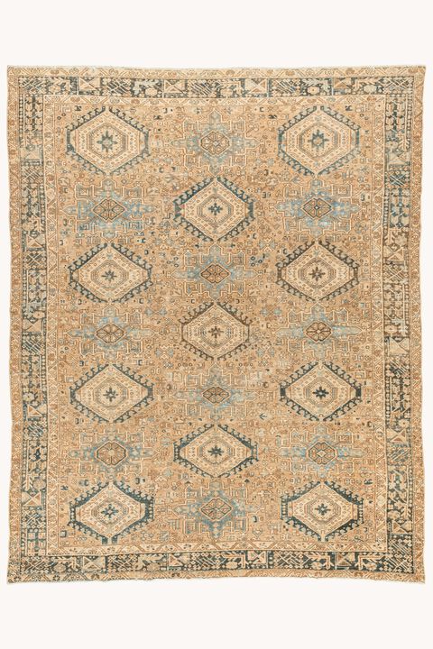 District Loom Vintage Persian Heriz Karaja area rug-Jordan