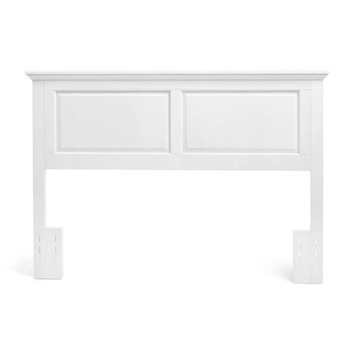 Glenwillow Home Arcadia Panel Headboard in White, Full/Queen