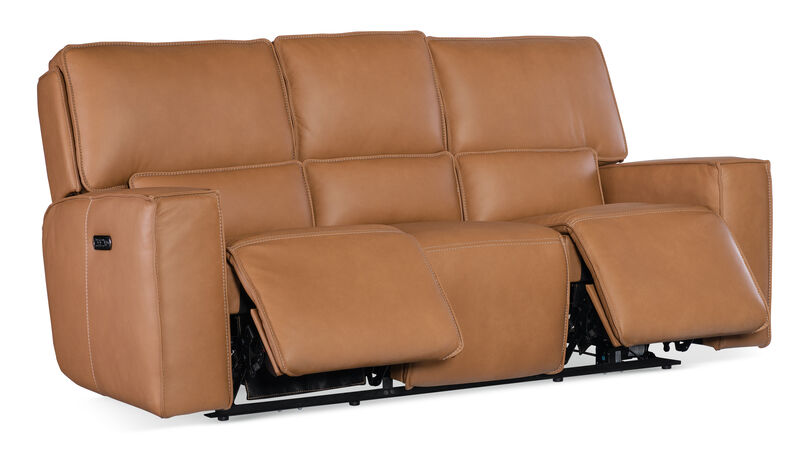 Miles Zero Gravity Power Sofa in Brown