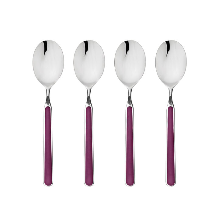 Fantasia 4-Piece American Coffee Spoon Set in Light Mauve