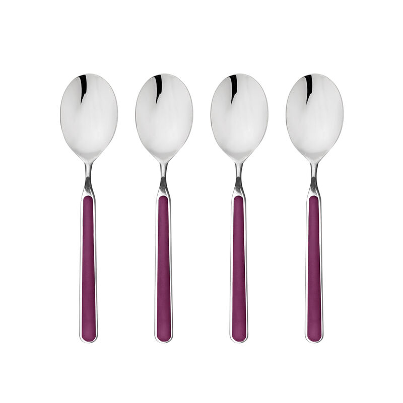 Fantasia 4-Piece American Coffee Spoon Set in Mustard