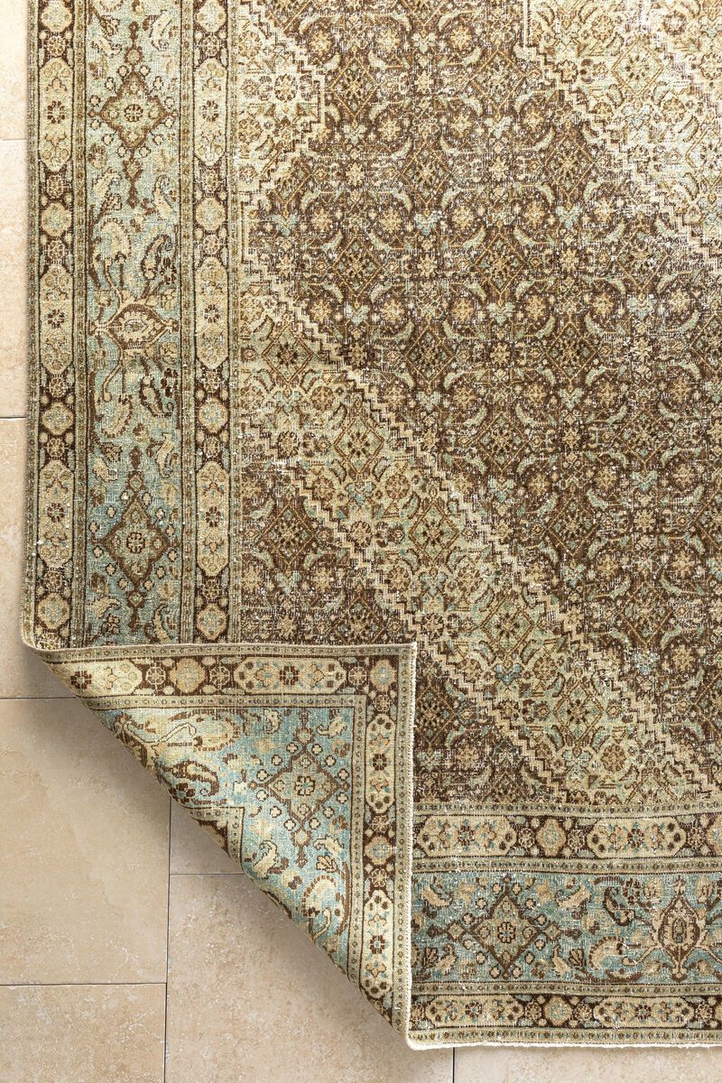 District Loom Vintage Persian Tabriz area rug-Keene