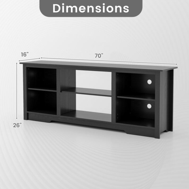 Hivvago 70-Inch TV Stand for up to 75" Flat Screen TVs with Adjustable