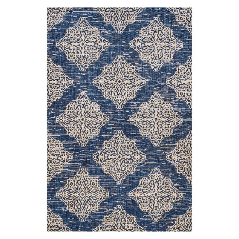 Tuscany Ornate Medallions Indoor/Outdoor Area Rug