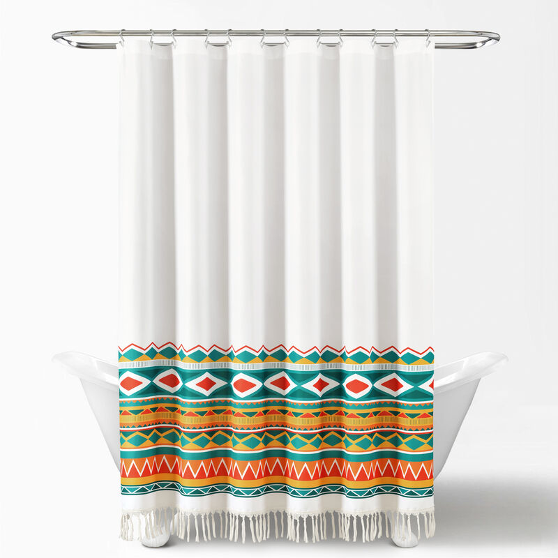 Boho Viviane Geo Shower Curtain