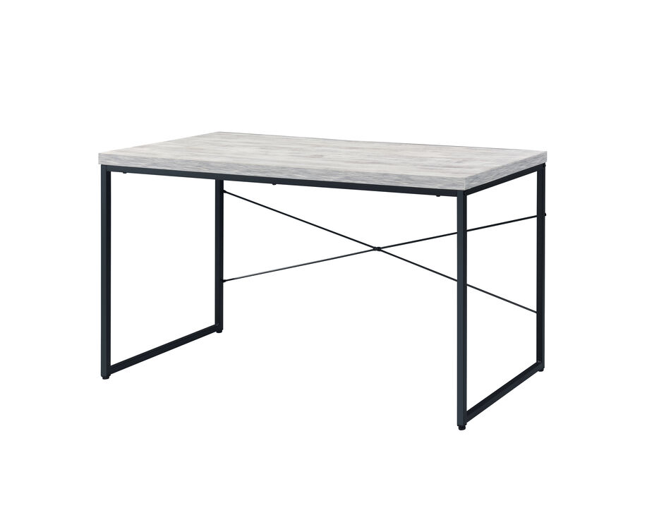 ACME Jurgen Writing Desk, Antique White & Black