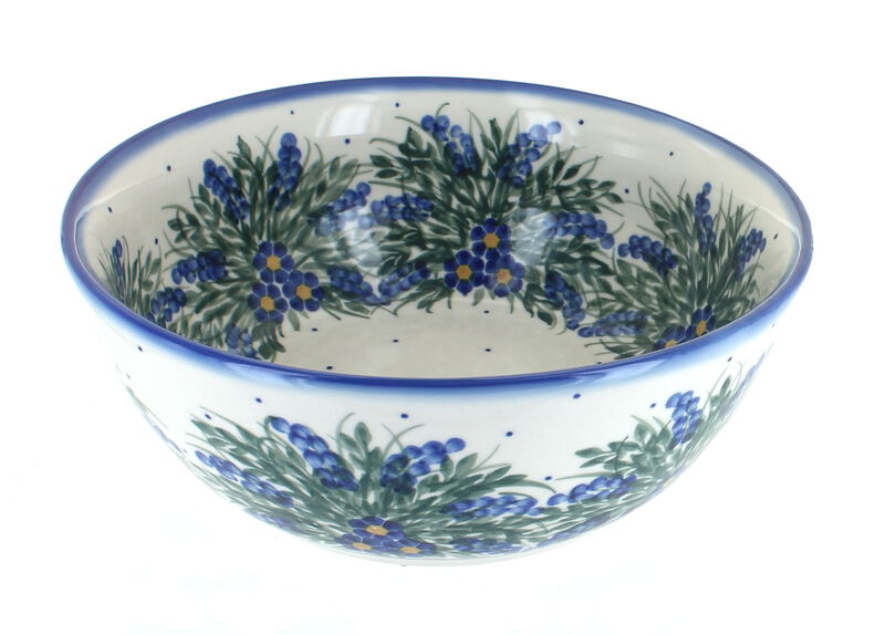 Blue Rose Polish Pottery Frosty Duo Large Bowl