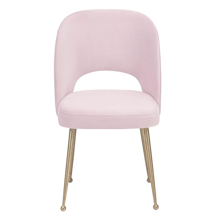 Belen Kox Mid Century Modern Blush Velvet Chair, Belen Kox