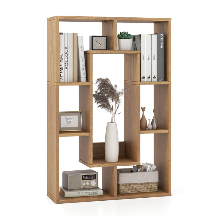 7-Cube Geometric Bookshelf Modern Decorative Open Bookcase