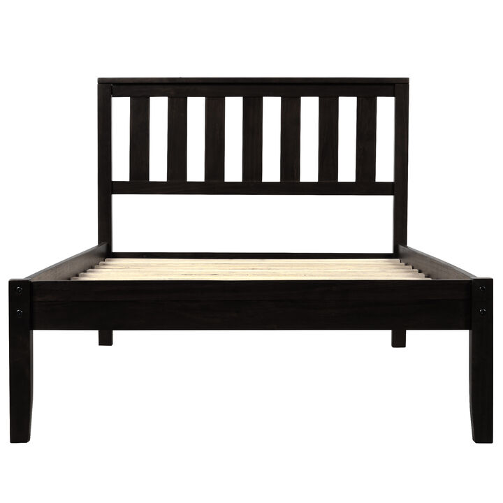 Merax Wood Platform Bed with Headboard