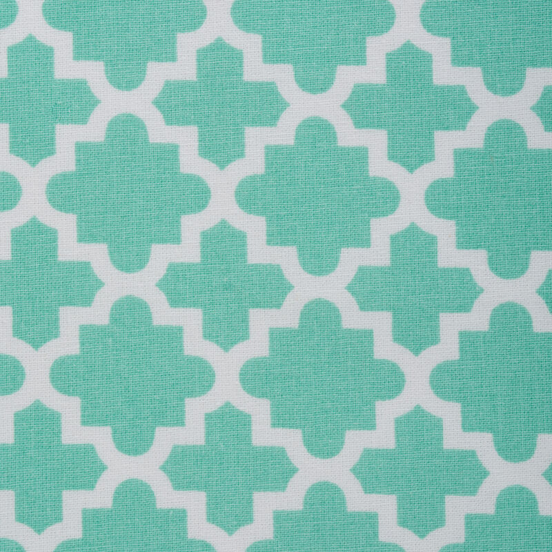 Set of 6 Aqua Blue Lattice Placemats  19"