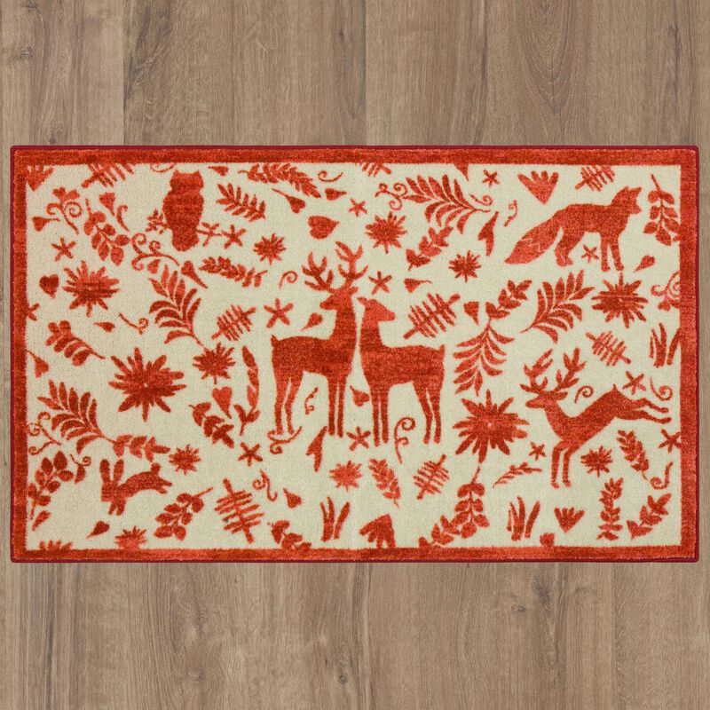 Prismatic Holiday Forest Bath and Kitchen Mat Collection