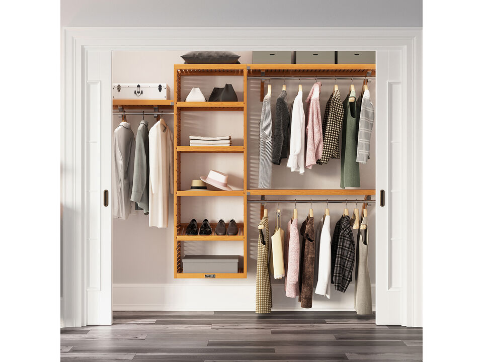 Solid Wood Reach-In Closet Organizer