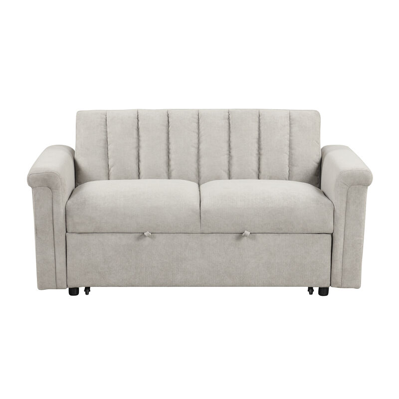 Merax Convertible Soft Cushion Sofa Pull Bed