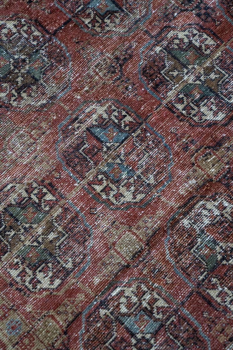 District Loom Antique Bokhara scatter rug-Arlee