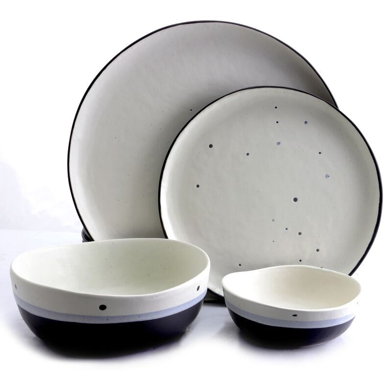 Gibson Elite Rhinebeck 16 Piece Stoneware Dinnerware Set