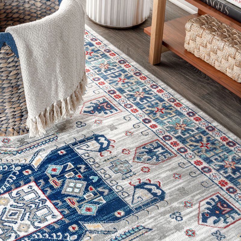 Kasbah Modern Persian Vintage Medallion Area Rug