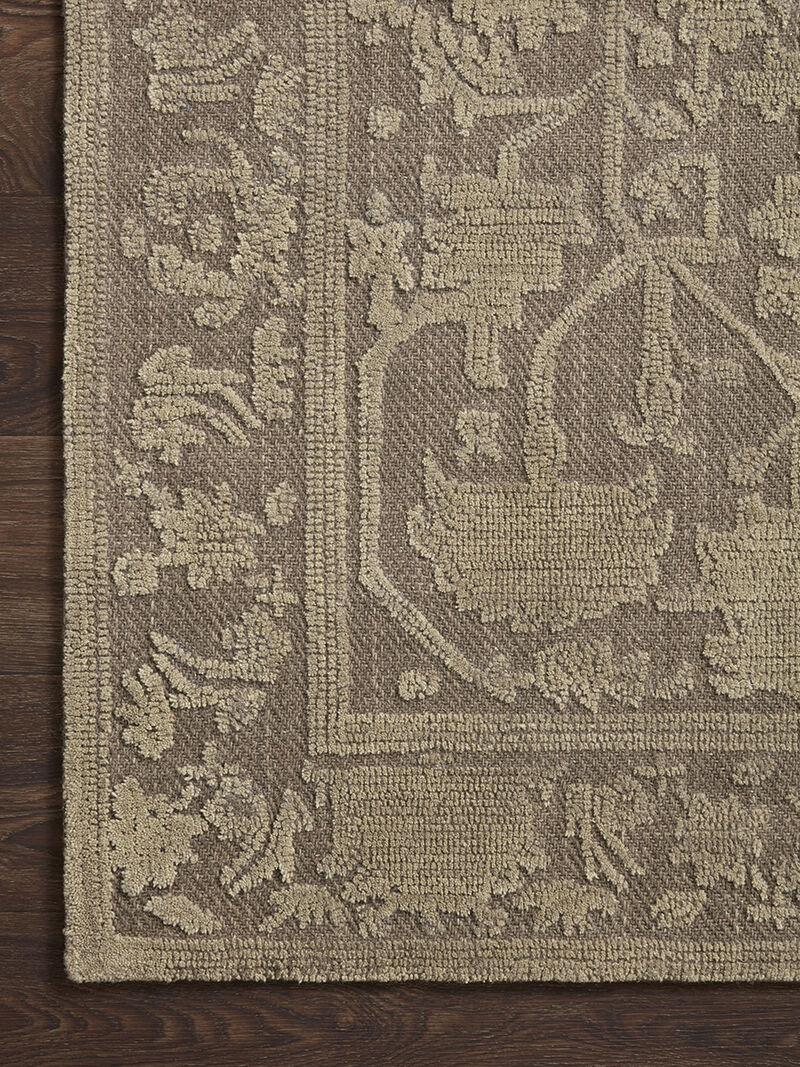 Gloria GLO01 Bark/Khaki 18" x 18" Sample Rug