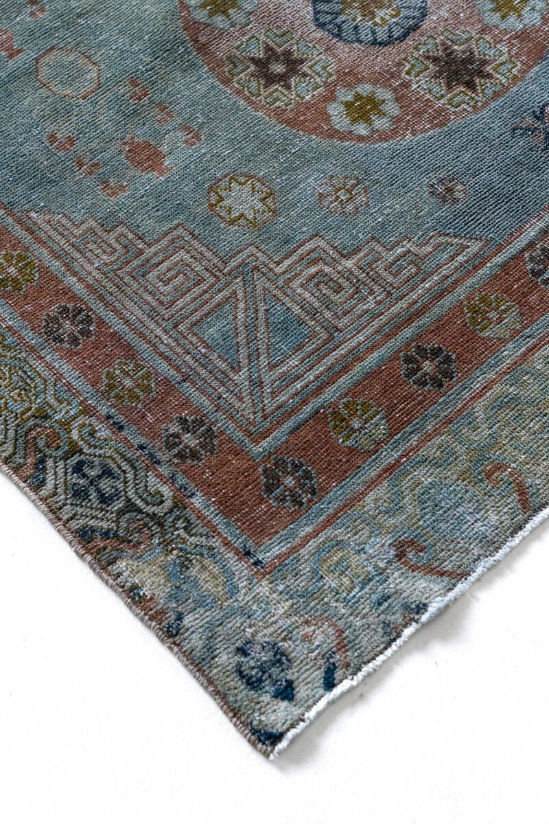 District Loom Vintage Khotan scatter rug-Pryor