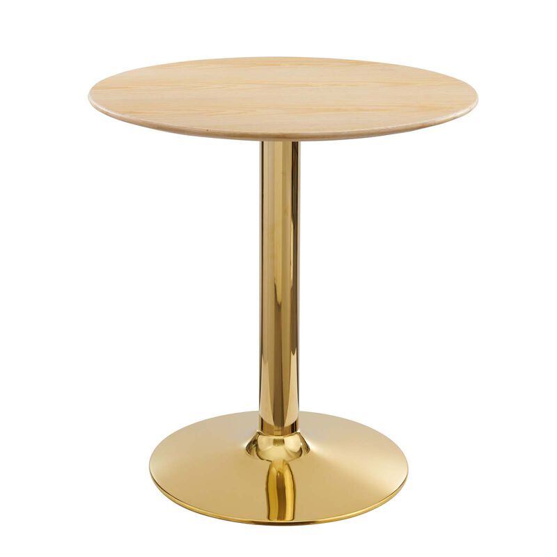 Modway - Verne 28" Dining Table Gold Natural