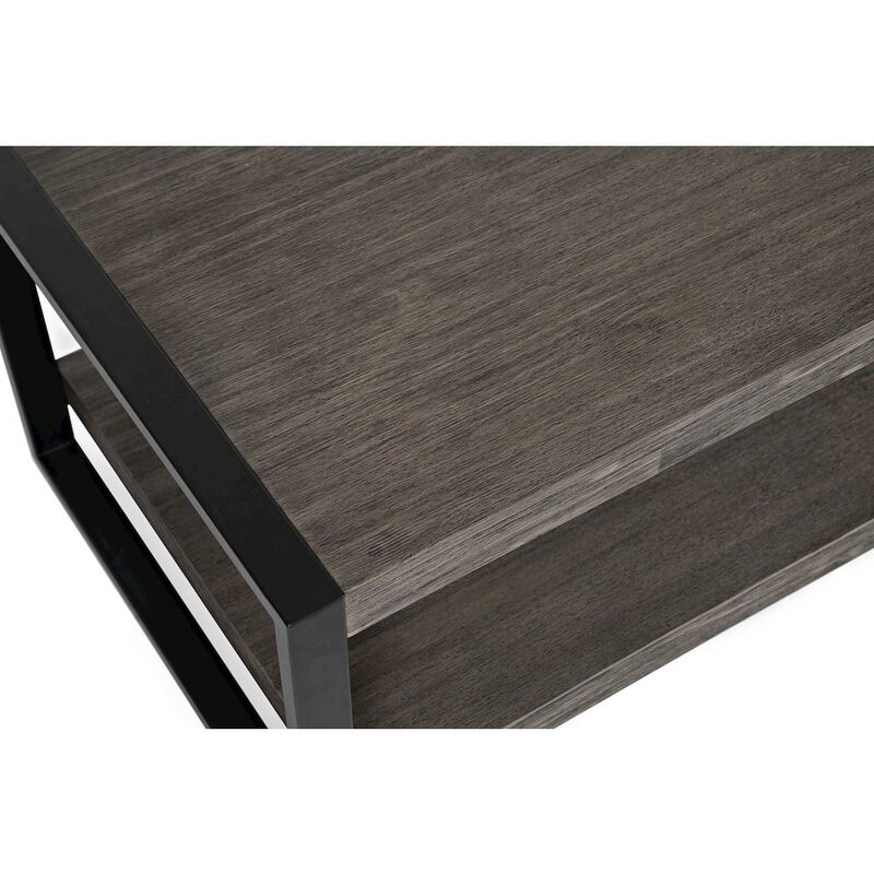 Jofran Pinnacle Modern Loft Iron and Wood Coffee Table