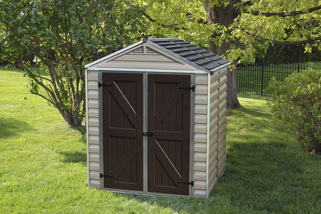 Palram - Canopia SkyLight 6' x 5' Shed - Tan