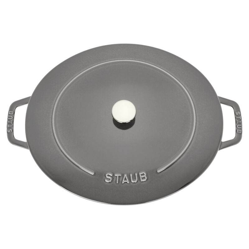 Staub Cast Iron 6.25-qt Shallow Oval Dutch Oven - Citron