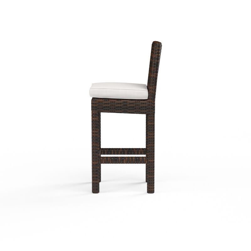 Montecito Barstool in Canvas Flax w/ Self Welt