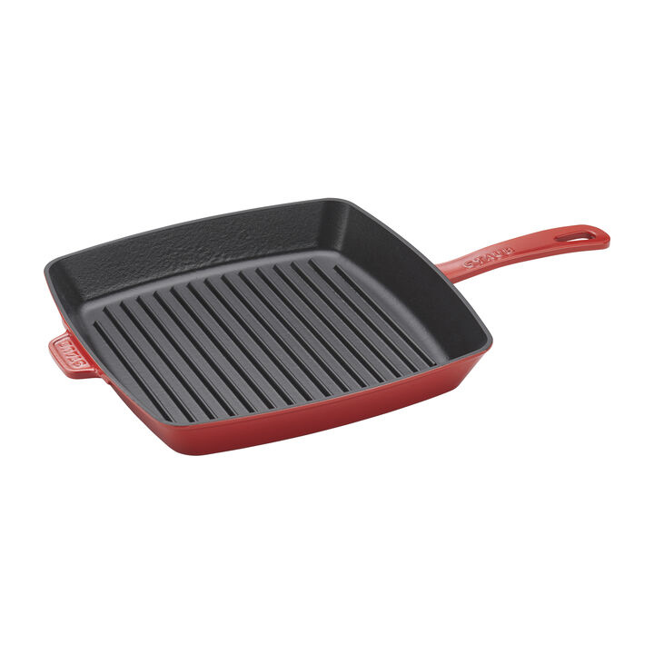 Staub Cast Iron 12-inch Square Grill Pan - Basil