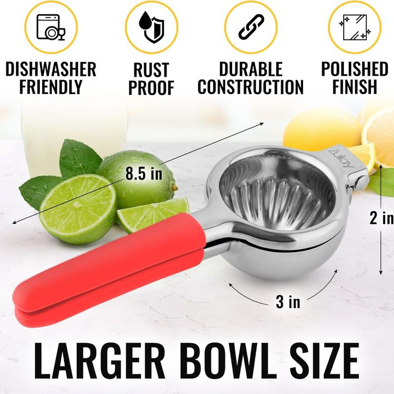 Manual Citrus Press Juicer and Lime Squeezer Stainless Steel