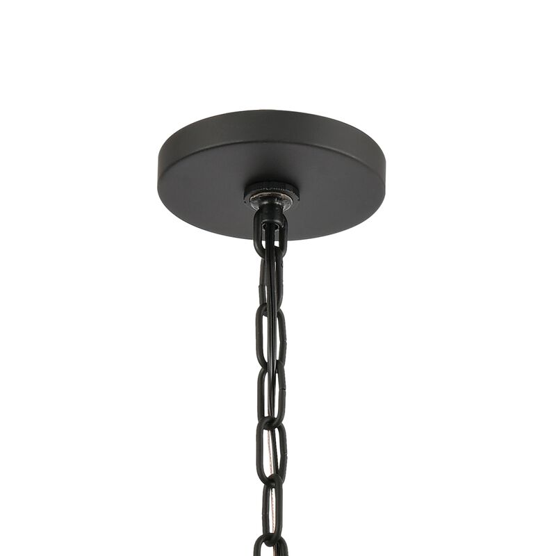 Clausten 21'' Wide 4-Light Black Chandelier