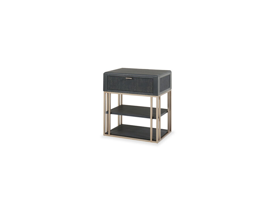 West End Loft Accent Nightstand with Storage Drawer