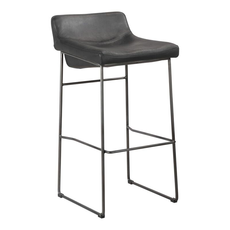 Moe's Home Collection Starlet Bar Stool Black Set Of Two