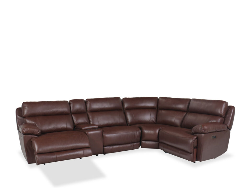 Pecan 5-Piece Power Sectional