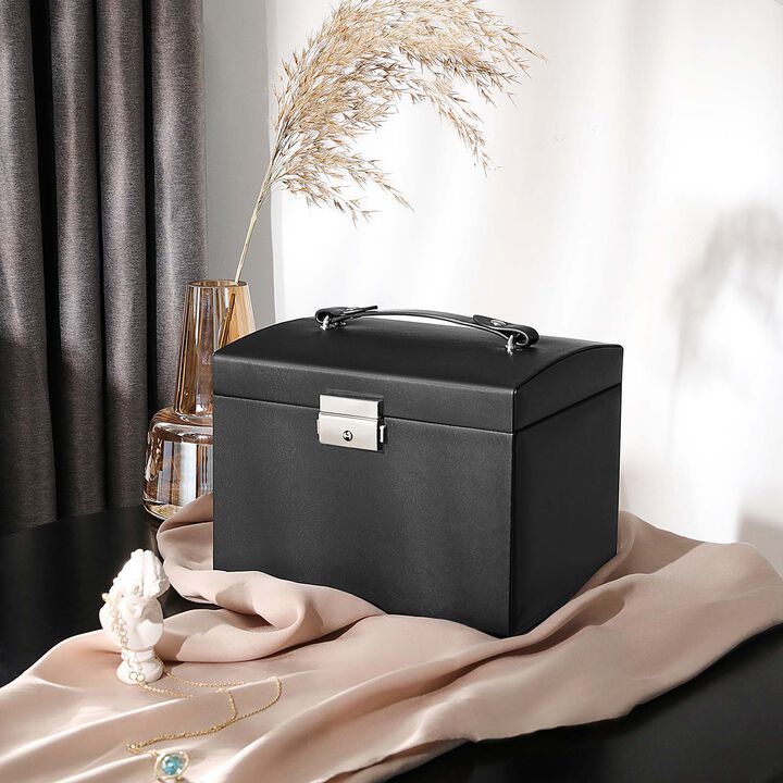 BreeBe Black Jewelry Box with Lock