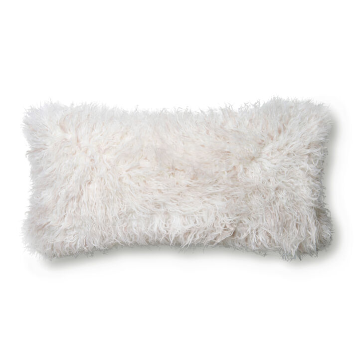 P0597 Ivory 12"x27" Poly Pillow