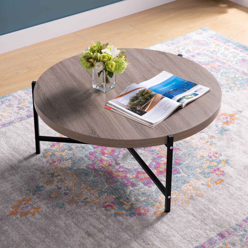 Coffee Table Dark Taupe Black