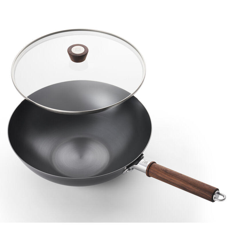 ZWILLING Dragon 12-inch Carbon Steel Wok with Lid