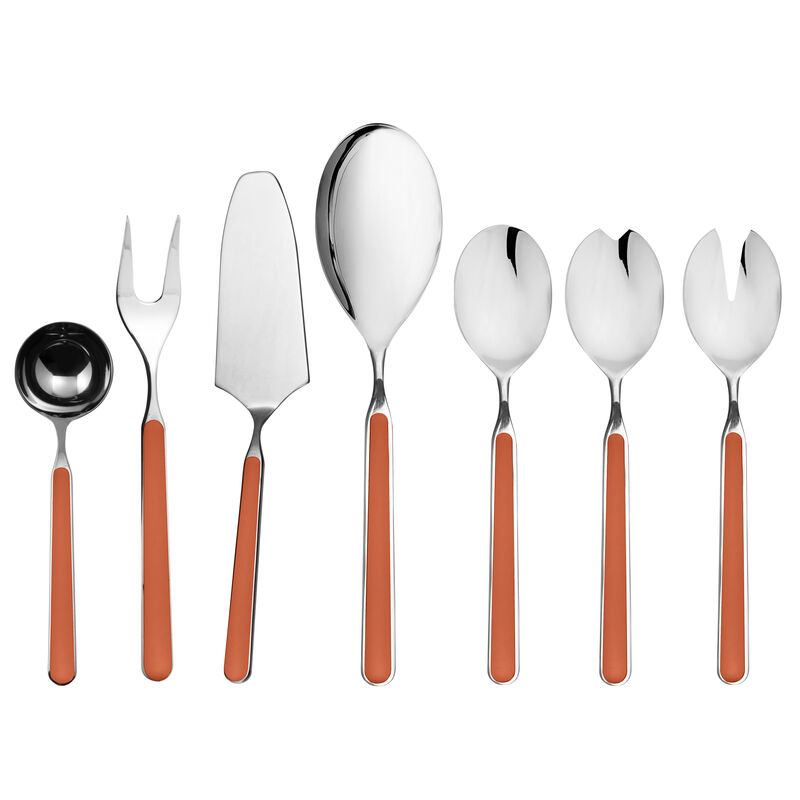 Fantasia 7-Piece Serving Set in Rust